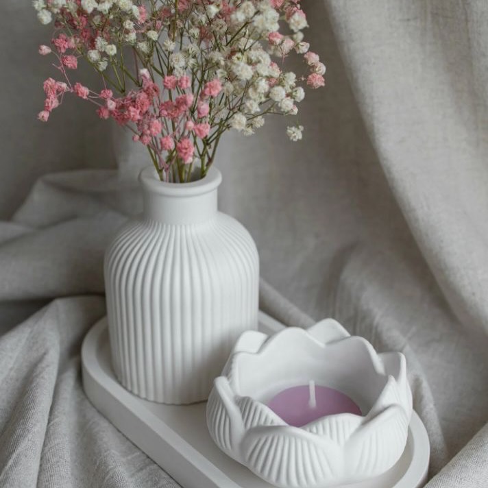Set lotus blanco